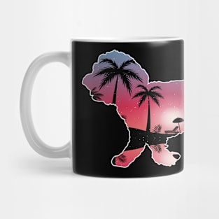 Maltese Beautiful Sunset Beach Palm Tree Mug